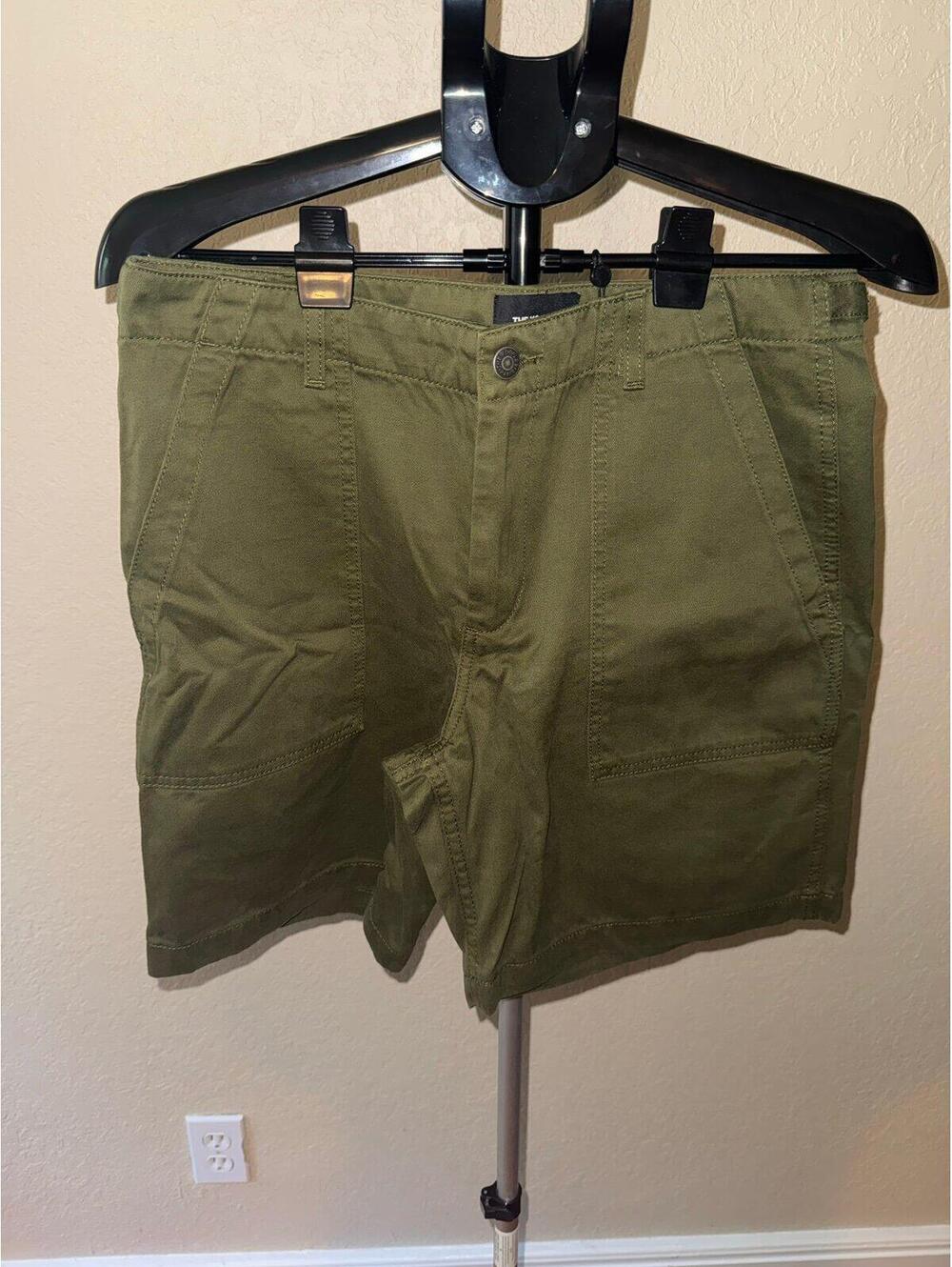 The Kooples Olive Patch Pocket Shorts Men’s EU 48 US 32 Utility Cargo Style NWT